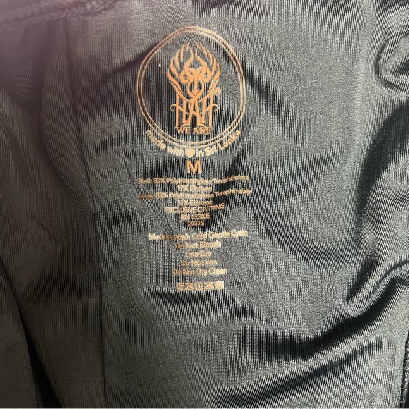 NWT HAH X Free People One Piece Swimsuit Medium 1 4 Ur Soul 1 Shoulder Black - Picture 6 of 15